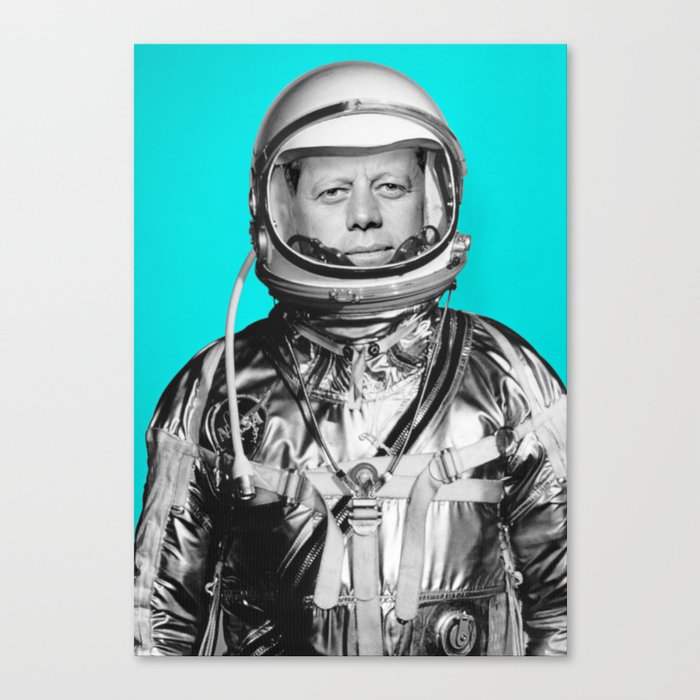 JFK ASTRONAUT (or "All Systems Are JFK") Canvas Print
