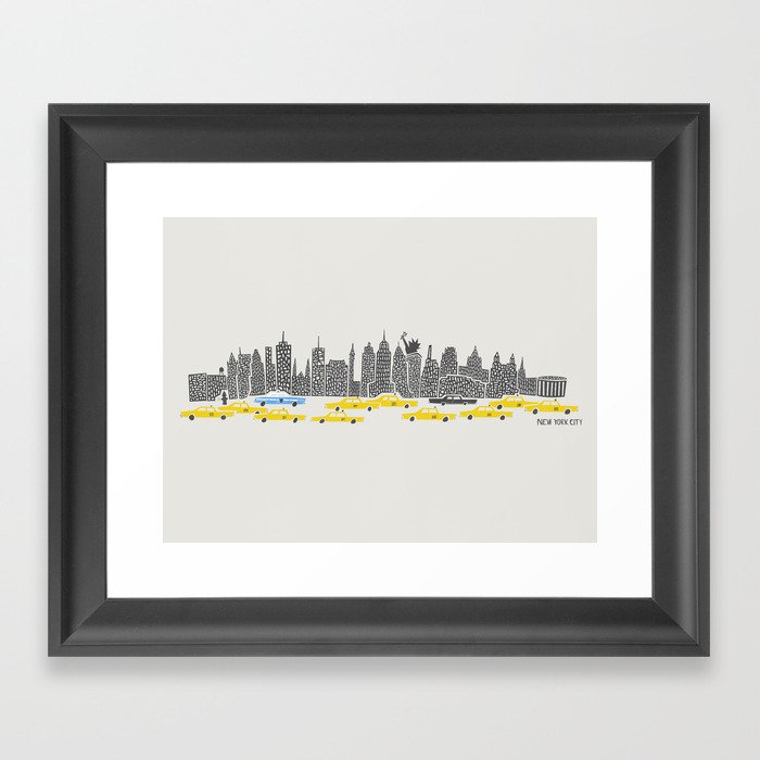 New York City Panoramic Framed Art Print
