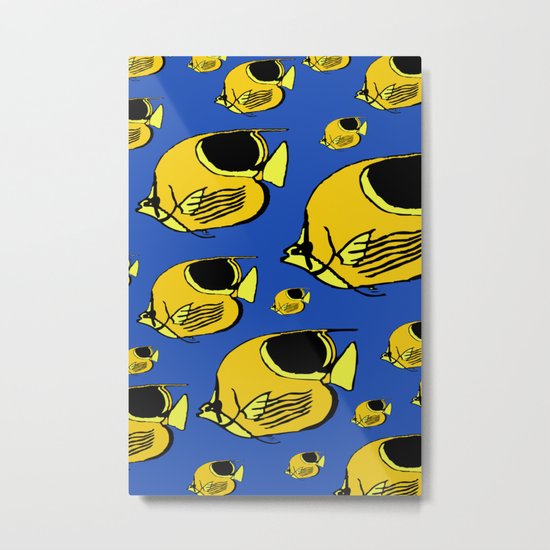 Yellow Sunfish Metal Print