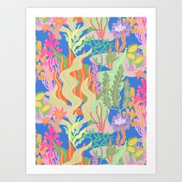 Coral Reef Pattern Art Print