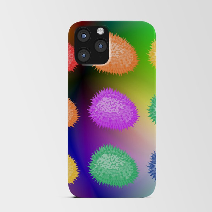 Colorful Jack Fruit on an Abstract Background iPhone Card Case