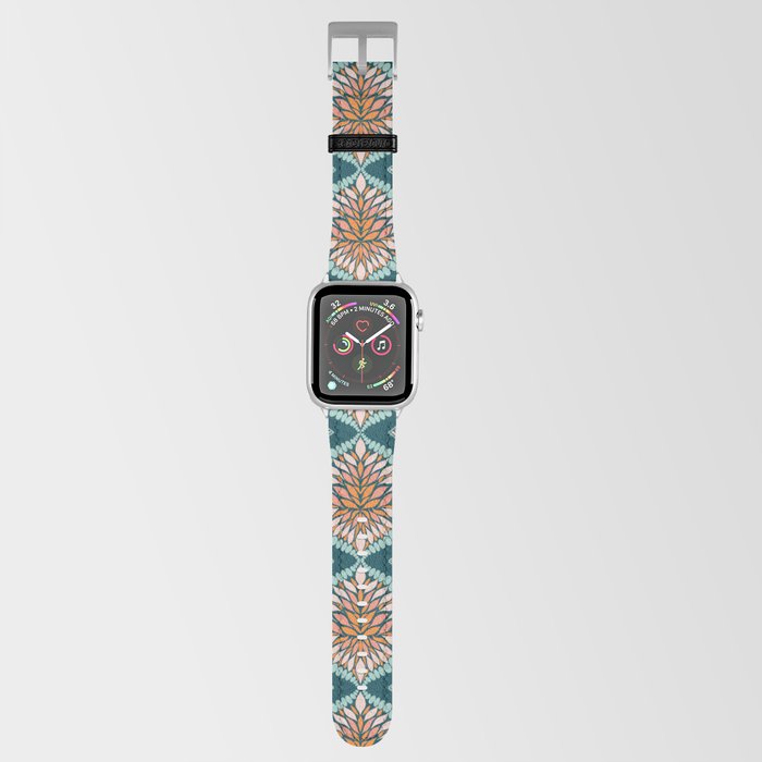Kaleidoscope-Peach-Blue Apple Watch Band