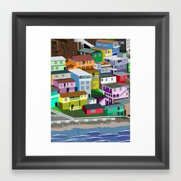 La Perla, Old San Juan, Puerto Rico Framed Art Print | Digital, Puertorico, Graphicdesign, Laperla, Oldsanjuan, Caribbean 