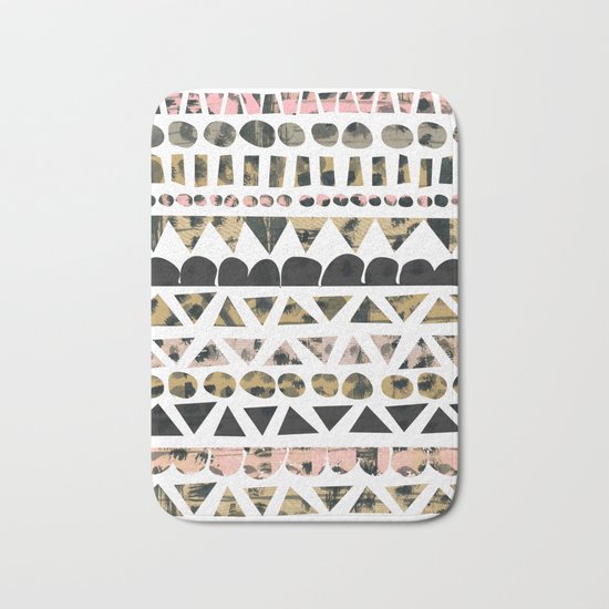 A Geo Pattern Bath Mat