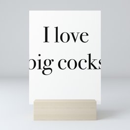 big cock  Mini Art Print