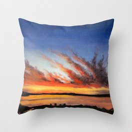 Late Afternoon on the Lake Throw Pillow