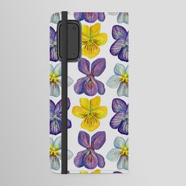 Watercolor Violets Android Wallet Case