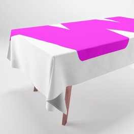 w (Magenta & White Letter) Tablecloth