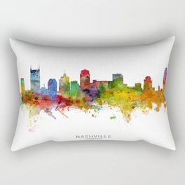 Nashville Tennessee Skyline Rectangular Pillow