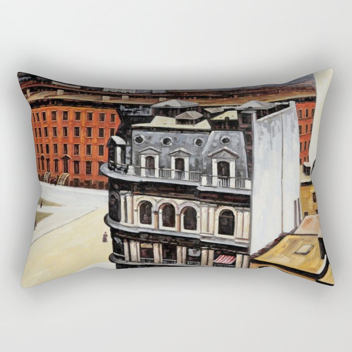 Edward Hopper - City Rectangular Pillow