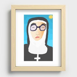 nun in the sun Recessed Framed Print