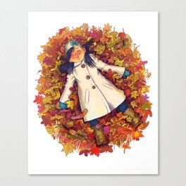 Autumn sleep Canvas Print