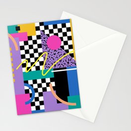 Memphis pattern 101 - 80s / 90s Retro Stationery Card