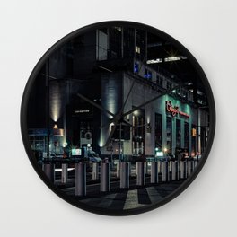 Church street at night, downtown, Manhattan, New York (2020-5-GNY142) Wall Clock