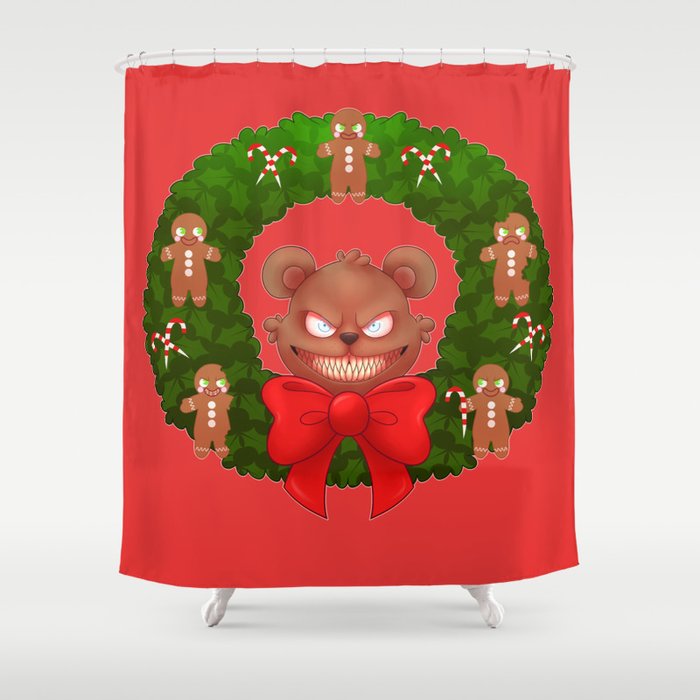 Merry Krampus Shower Curtain