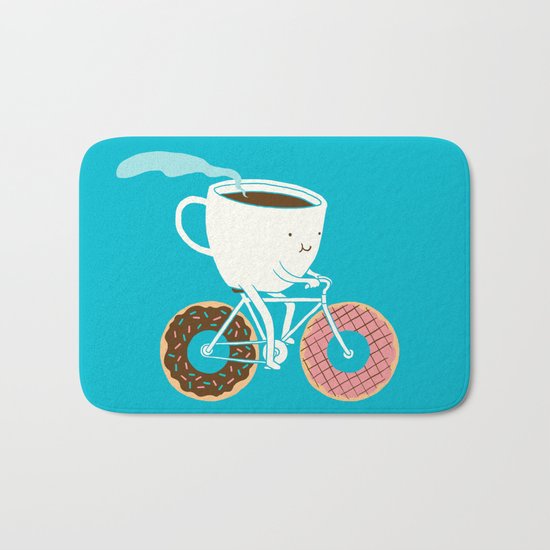 Coffee and Donuts Bath Mat