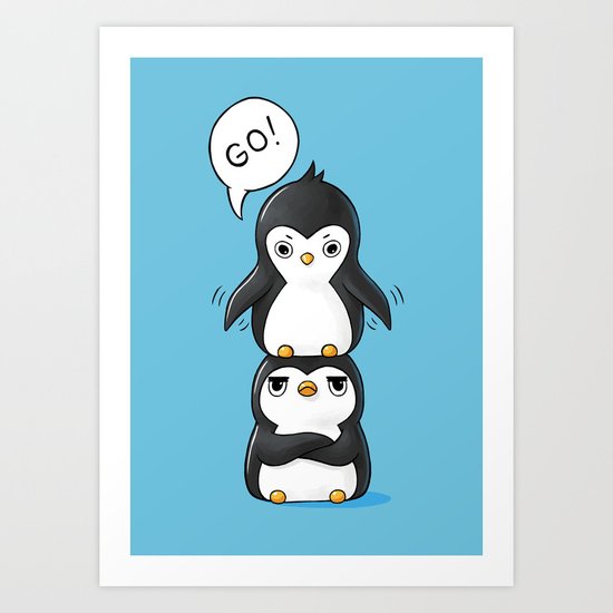 Penguins Art Print