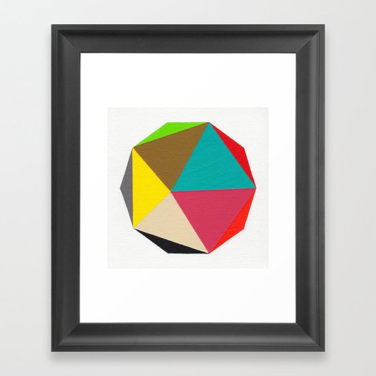 Decagon Framed Art Print