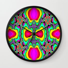 Fractal_color_Explosion Wall Clock
