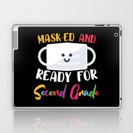 Masked And Ready For Second Grade Laptop Skin