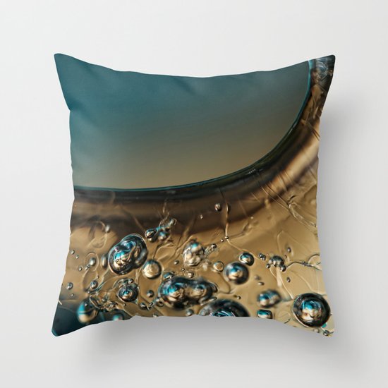 Ice Blue Throw Pillow
