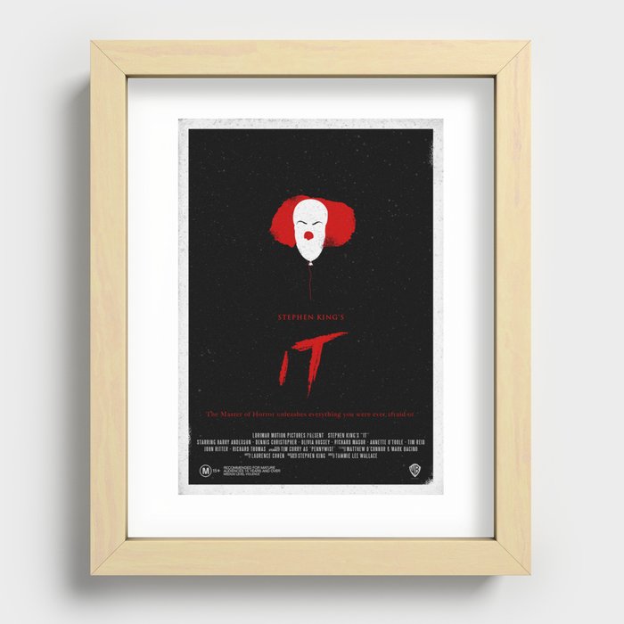 It (1990) Movie Poster Recessed Framed Print