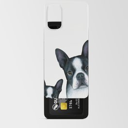 Dog 128 Boston Terrier Dogs black and white Android Card Case