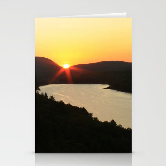 Sunrise over Lake of the Clouds Stationery Cards