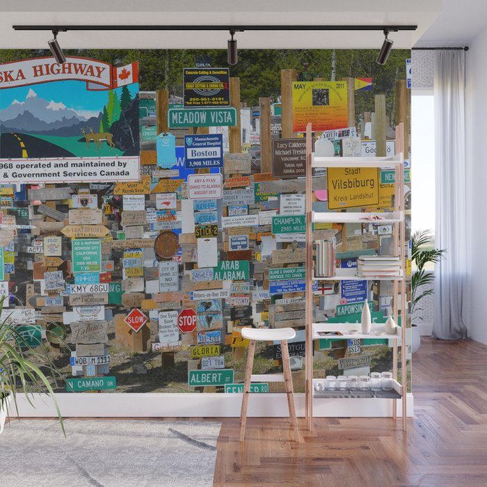 Watson Lake Sign Post Forest Yt Canada Wall Mural By Alaskanmommabear - Forest Wall Decal Canada Watson Lake Sign Post Forest Yt Canada Wall Mural By Alaskanmommabear - Forest Wall Decal Canada