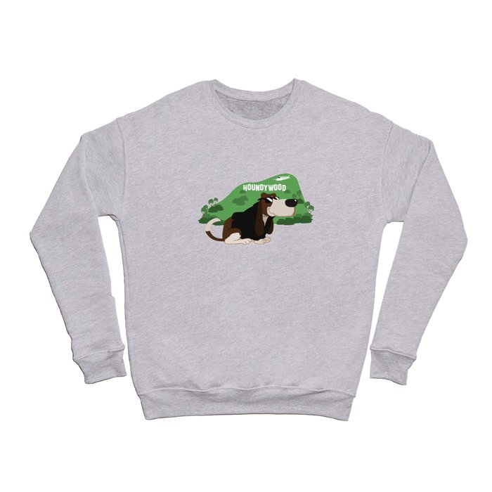 Hollywood Basset Hound Crewneck Sweatshirt