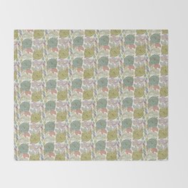 graphic flowers Throw Blanket