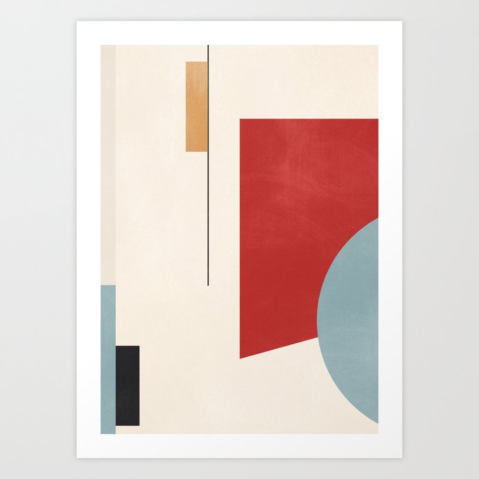 Minimal Geometric Abstraction 28 Art Print