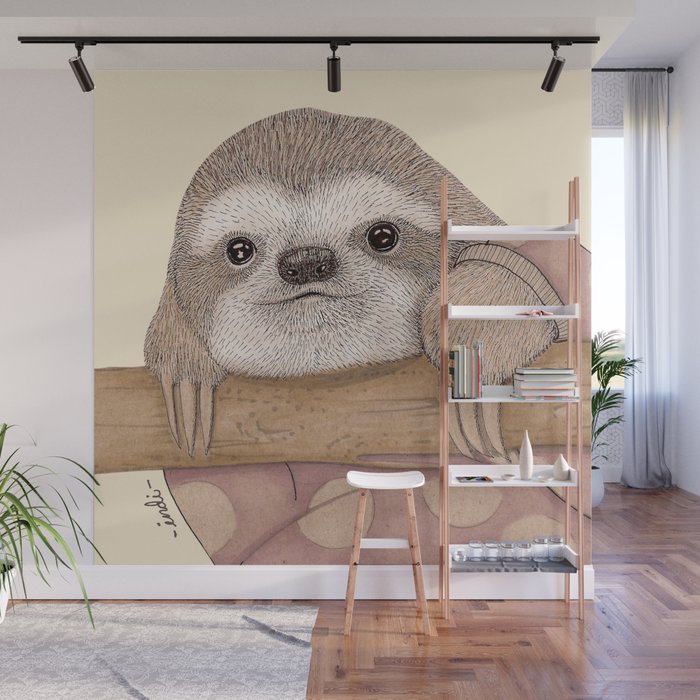 Slothy Wall Mural