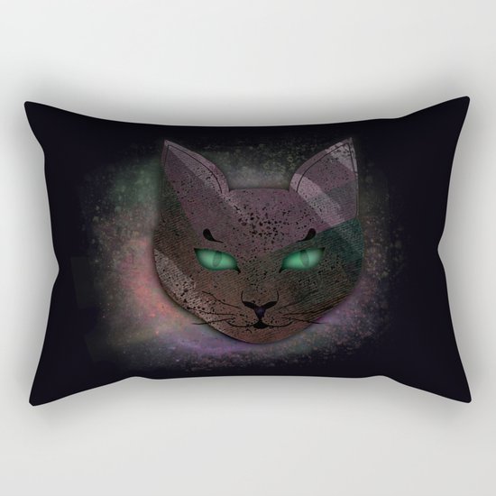 Watching Cat Rectangular Pillow