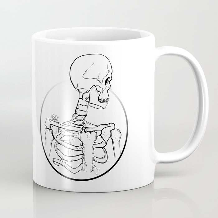 Cautious in Death (with background) Coffee Mug
