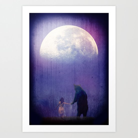 Follow your inner moonlight Art Print