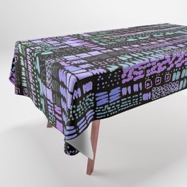 purple blue green ink marks hand-drawn collection Tablecloth