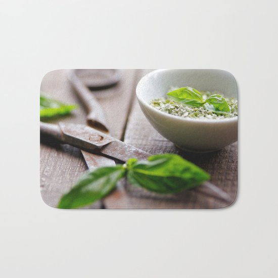 Herbs Kitchen still life from Basil Bath Mat