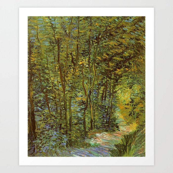 Van Gogh : Path in the Woods 1887 Art Print