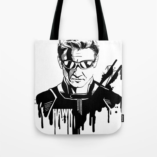 Avengers in Ink: Hawkeye Tote Bag