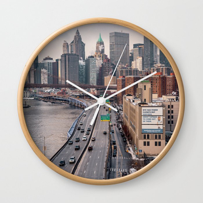 New York City Morning Wall Clock
