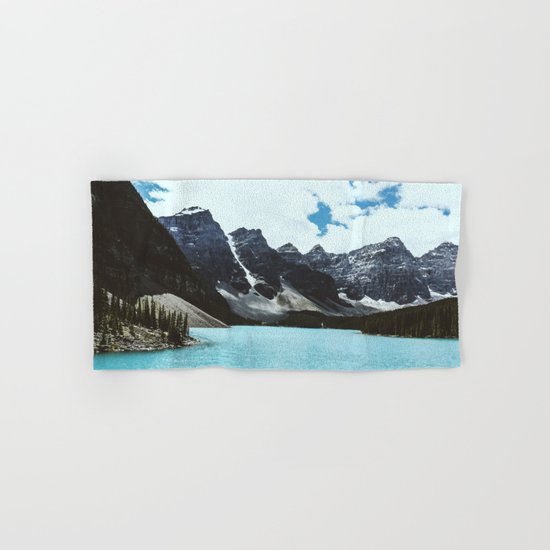 Lake Moraine landscape Hand & Bath Towel