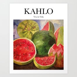 Kahlo - Viva la Vida Art Print