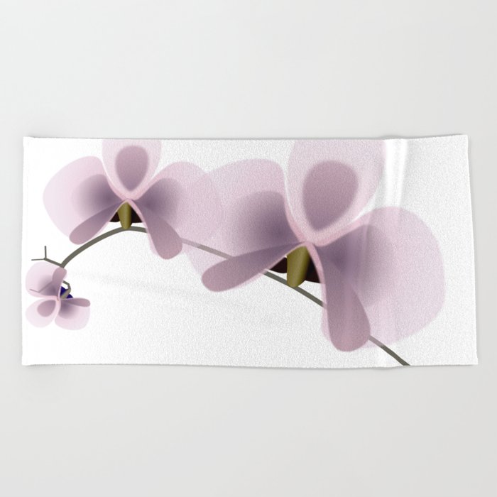 Elegant flowers with artistic effect Beach Towel