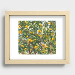 Orange Tree Recessed Framed Print