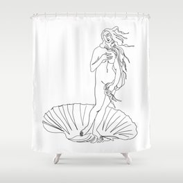 Minimalist Venus Shower Curtain