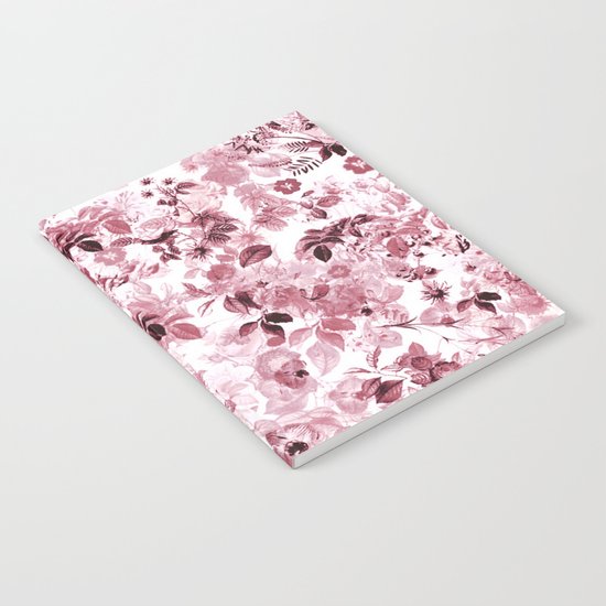 fleuri en rose Notebook