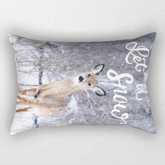 Let it Snow Christmas Rectangular Pillow
