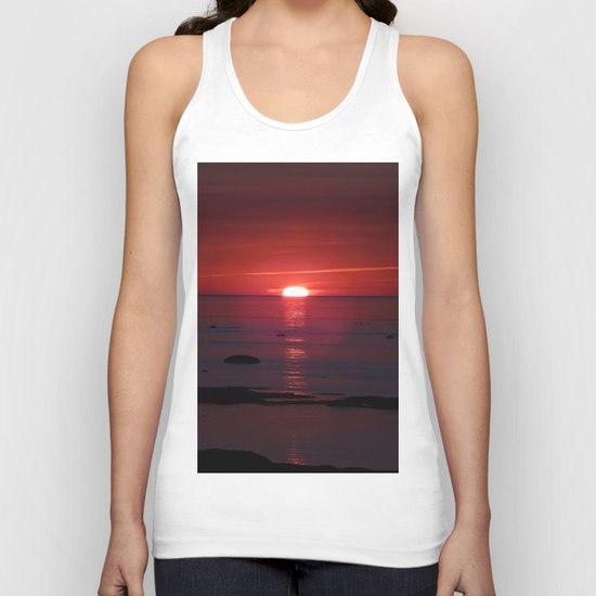 Red Skies Before Dusk Unisex Tank Top