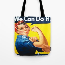 Vintage poster - Rosie the Riveter Tote Bag